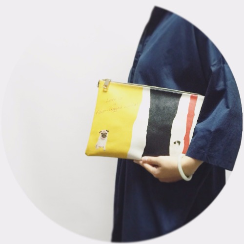 SHUKI 八哥 手拿斜揹包 Pug Clutch Handbag