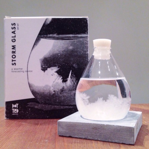 Storm Glass DIY Kit | 天氣預測瓶手工包 (連水泥底座)