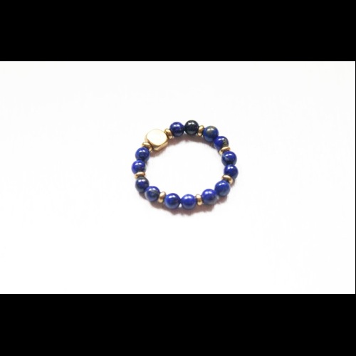 Lapis Lazuli青金石經典天然石彈性戒指