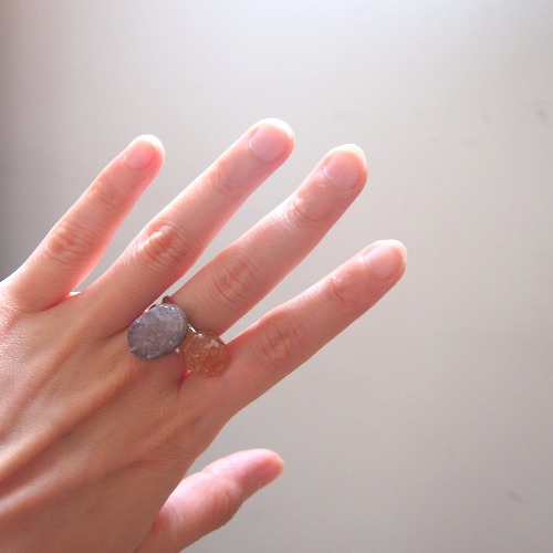 【瑪瑙原石】可調教尺寸戒指｜套裝價