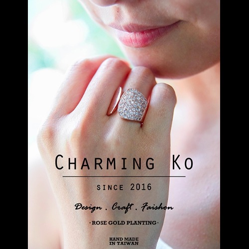 Charming Ko  個性玫金浪漫戒指