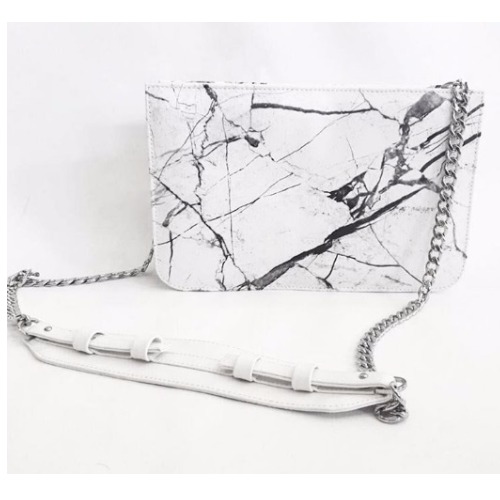 White Rectangular marble bag