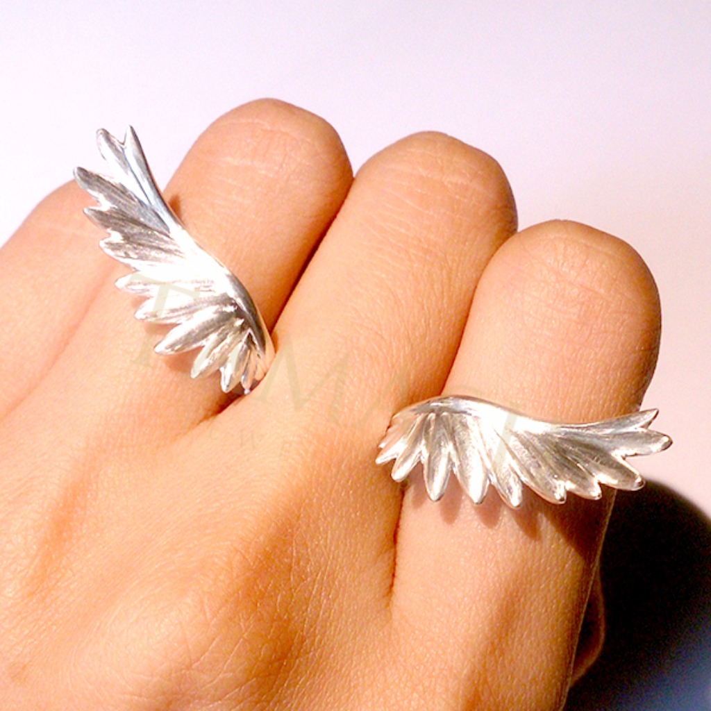 飛翔之翼純銀戒指