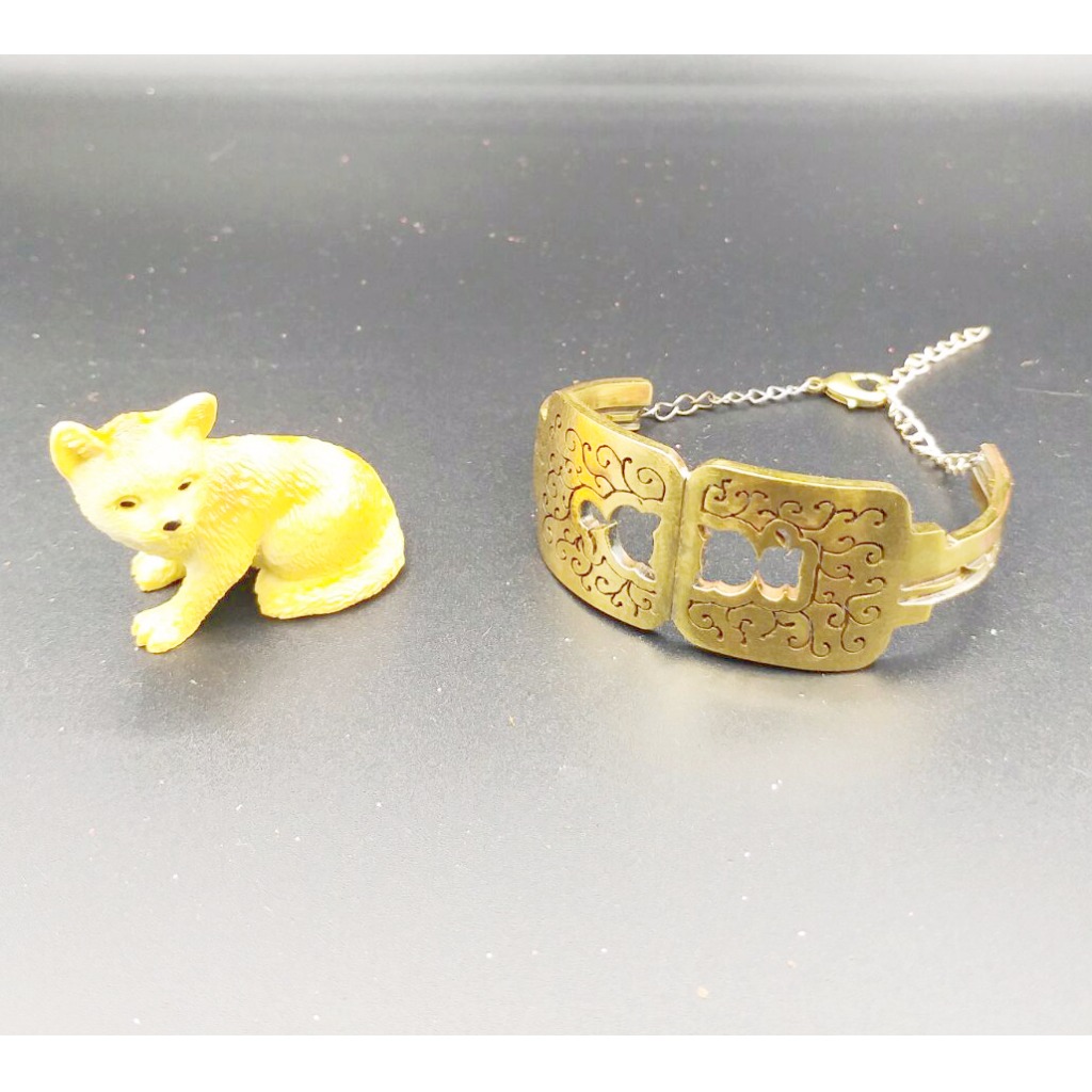 原創金屬貓咪鑰匙手鐲