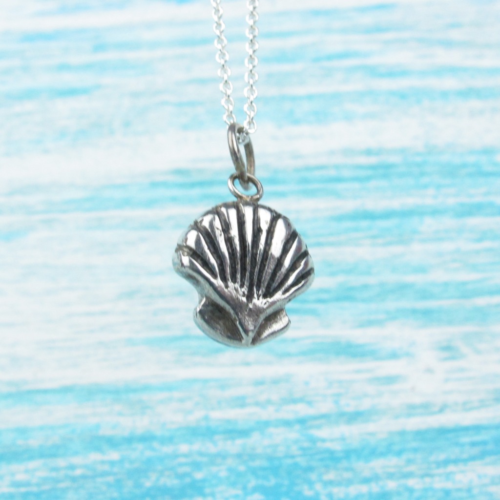 【Diving silver】925銀海洋潛水銀飾--可愛貝殼項鍊