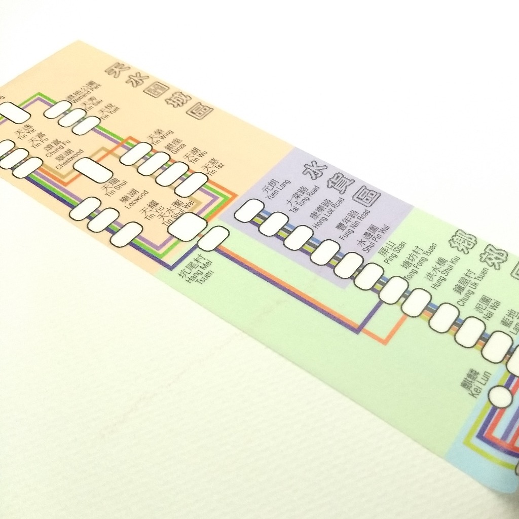 香港輕鐵地圖紙膠帶