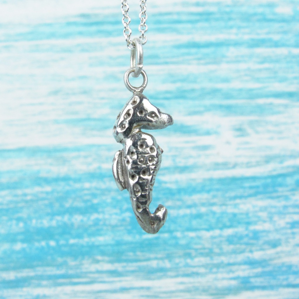 【Diving silver】925銀海洋潛水銀飾--可愛海馬項鍊