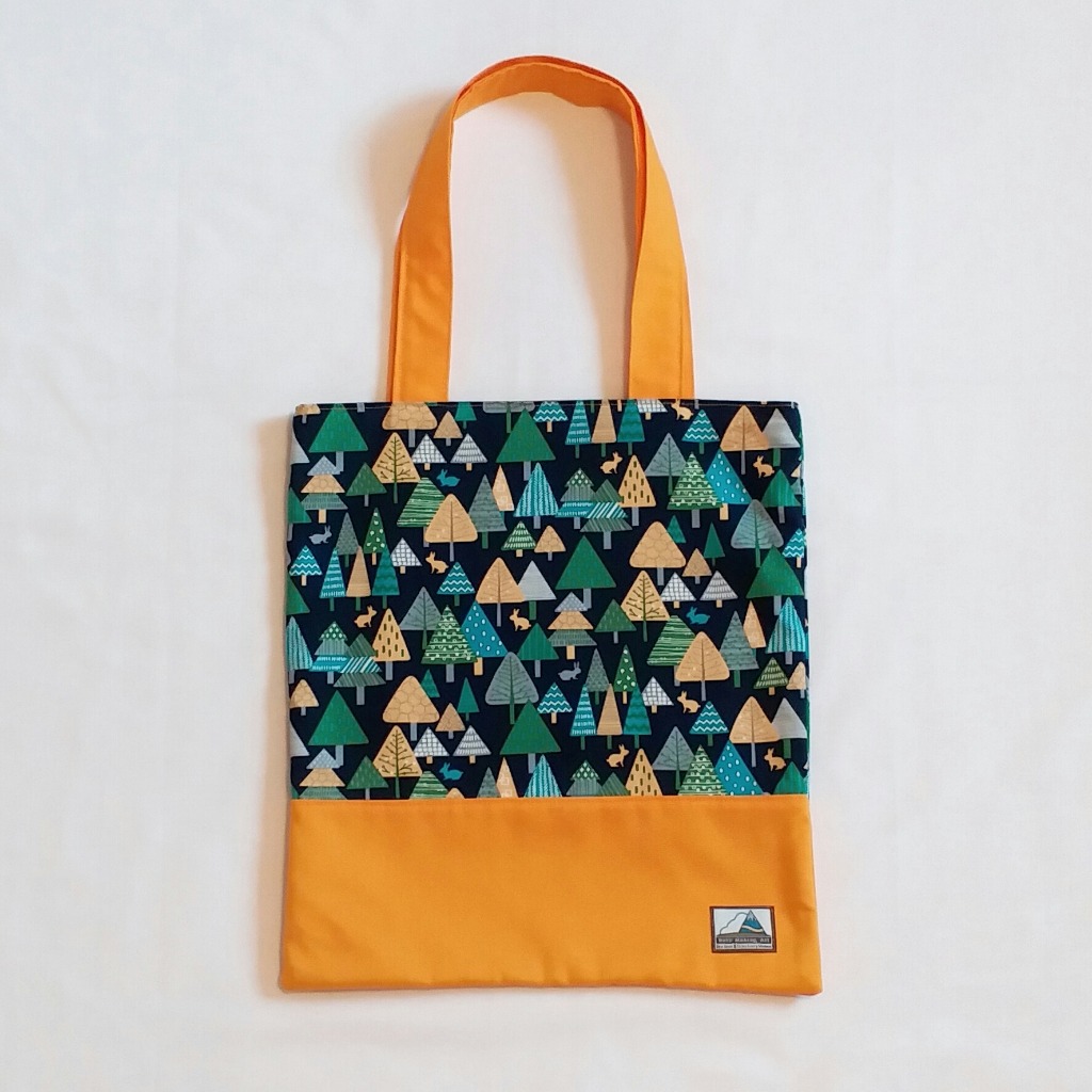 北歐森林圖案側背布袋 Nordic Style Cotton Tote Bag