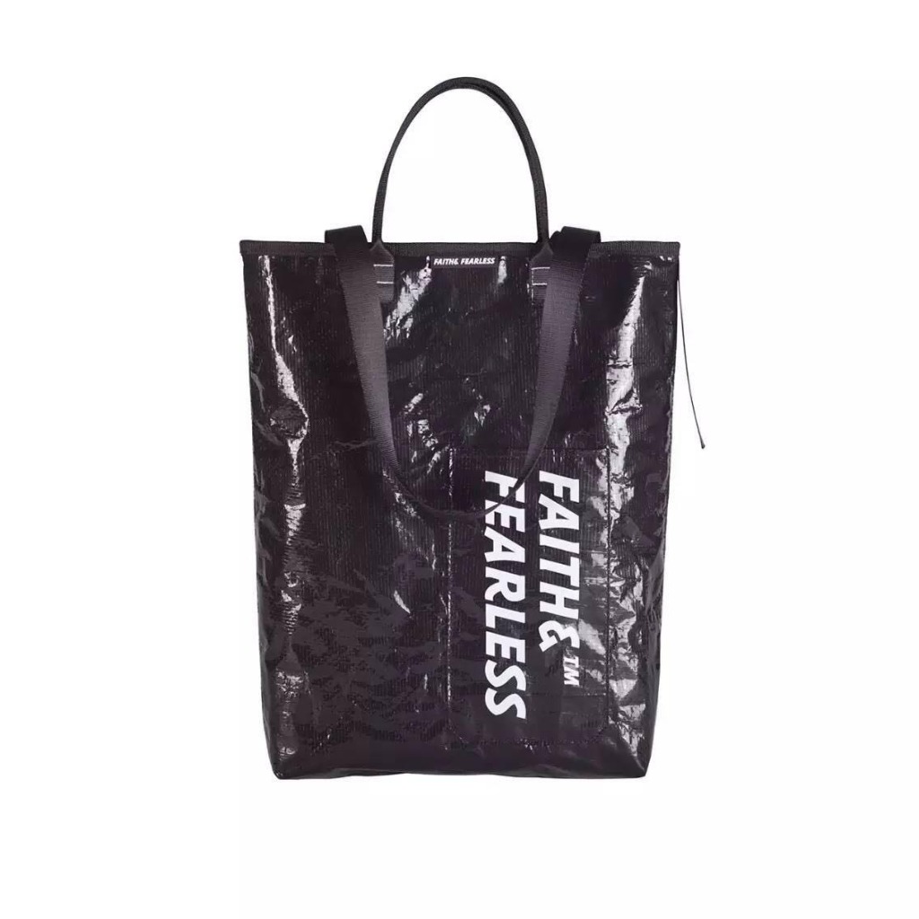 Faith & Fearless Tote Bag袋_黑珍珠