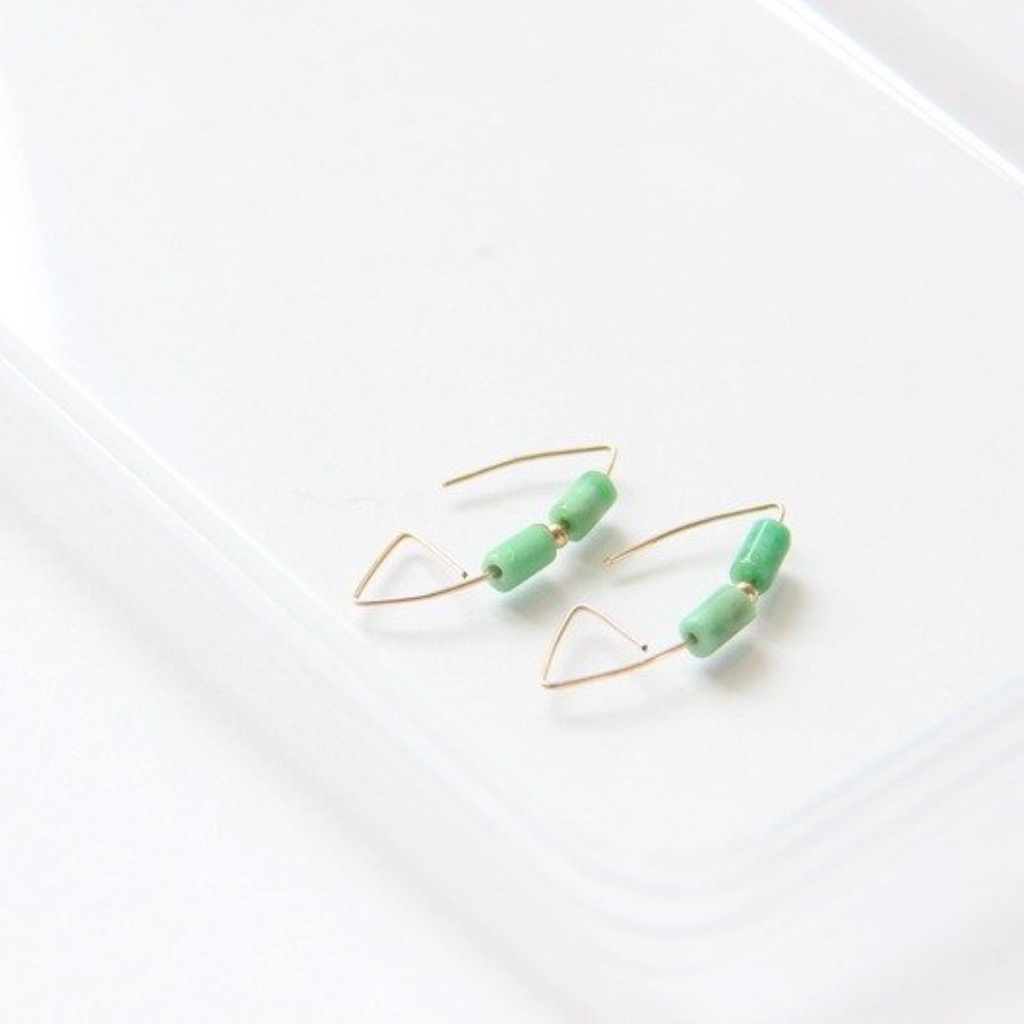 綠松石耳環 / Turquoise wire earring. X'mas. 禮物.