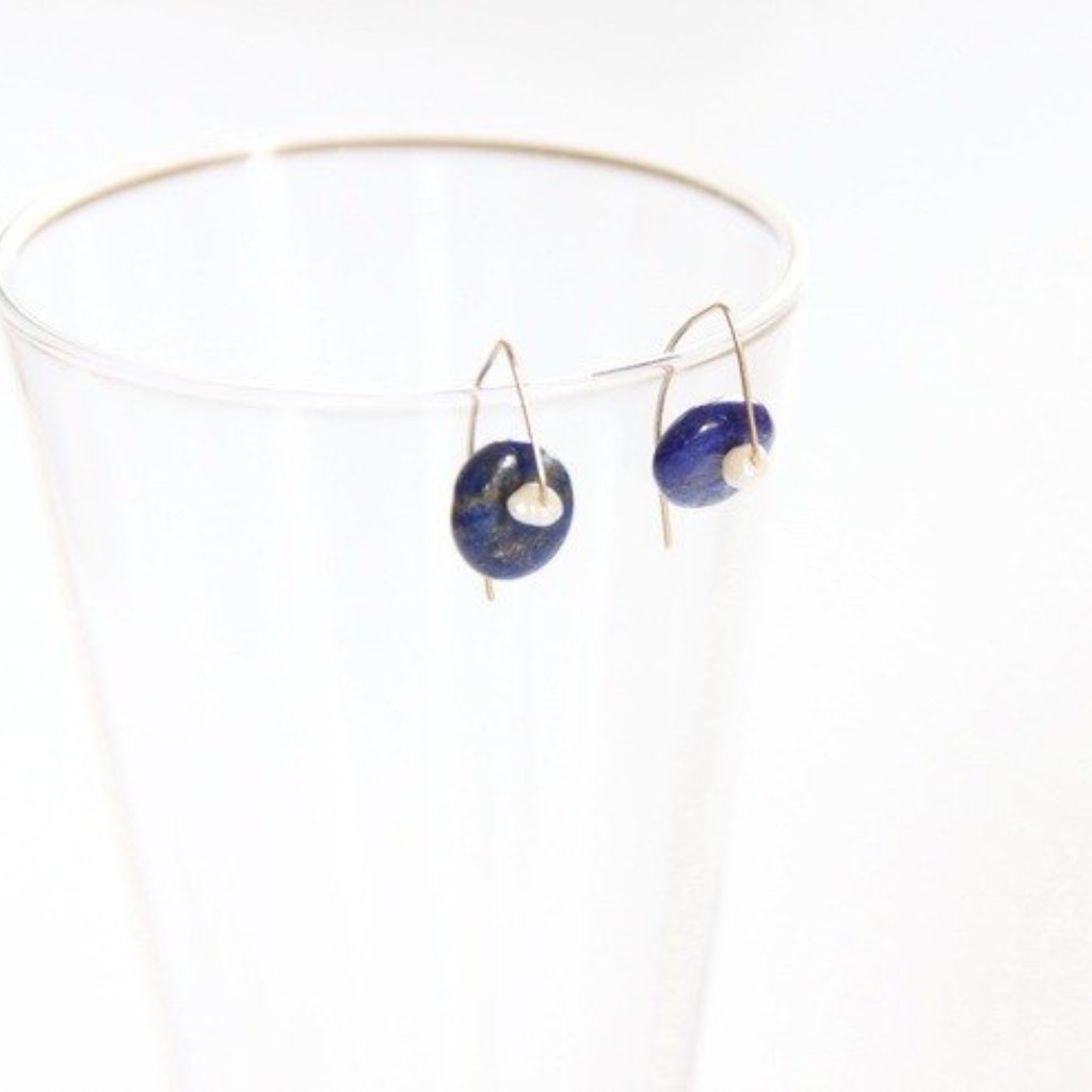 青金石耳環 / Lapis Lazuli earring