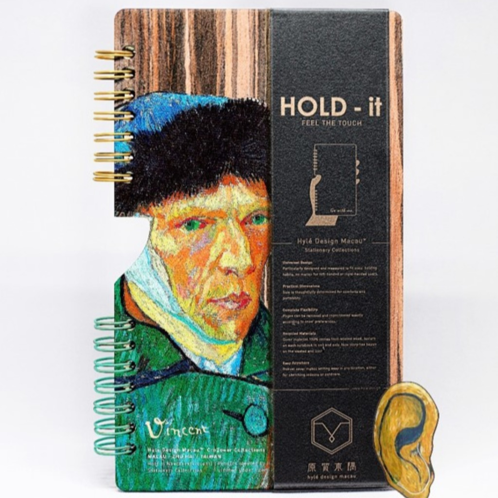 HOLD-it Wooden Notebook VINCENT