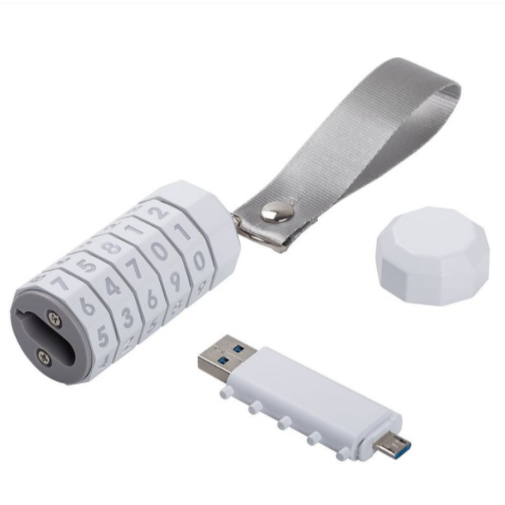 64GB白色密碼雙用隨身碟 Type C lokenToken USB 3.0 OTG