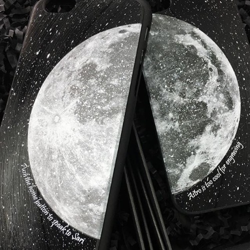 iPhone 5 / 5S / SE 手機殼 月球 黑膠唱片 保護殼【HIRAETH 浪漫星球系列】 (可以刻名)